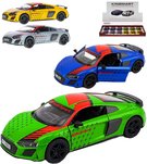 KINSMART Auto model Audi R8 Coupe (Livery Edition) kov PB 13cm 4 barvy