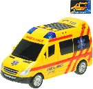 Auto ambulance 18cm sanitka na baterie na setrvank Svtlo Zvuk v krabici
