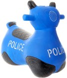 Hopsadlo gumov Motorka policejn modr set baby skkadlo s pumpikou