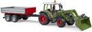 BRUDER 02182 Traktor Fendt Vario 211 s nakladaem + pvs model 1:16