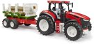 BRUDER 03453 Roadmax traktor set s vyvecm pvsem a 3 kldami