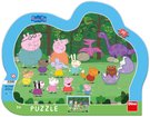 DINO Puzzle obrysov deskov 25 dlk Peppa Pig 31x23cm skldaka