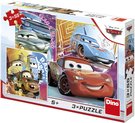 DINO Puzzle Auta kamardi (Cars) 3x55 dlk 18x18cm skldaka