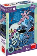 DINO Puzzle XL Stitch 100 dlk neon skldaka 33x47cm svt ve tm