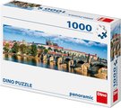 DINO Puzzle panoramatick 1000 dlk Prask hrad 96x32cm skldaka