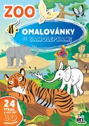 JIRI MODELS Omalovnky se samolepkami A4+ ZOO Zvtka II.