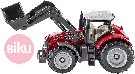 SIKU Model traktor Massey Ferguson s pednm nakladaem 1:87 kov