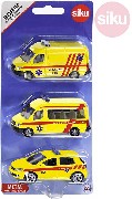 SIKU Auta lut Ambulance R set 3ks model kov blister 1825