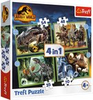 TREFL PUZZLE 4v1 Jurassic World Nebezpen dinosaui 207 dlk skldaka